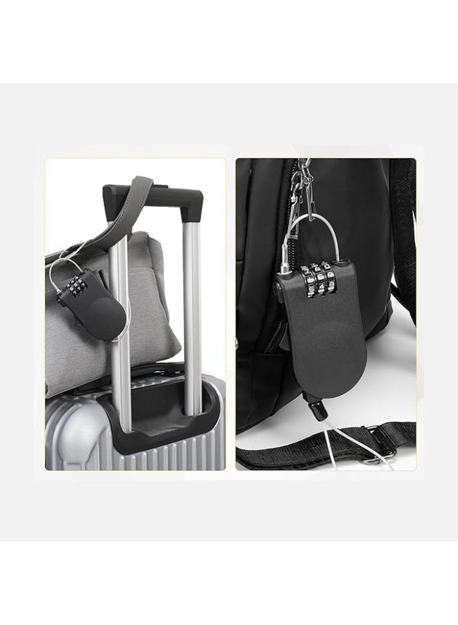 قفل كابل أمان فولاذي بطول 125 سم مع رمز سري قابل للتعديل لقفل حقائب وخزائن الدراجات النارية - Image 1